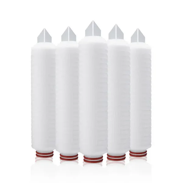 Micro porous membrane pleated filter element