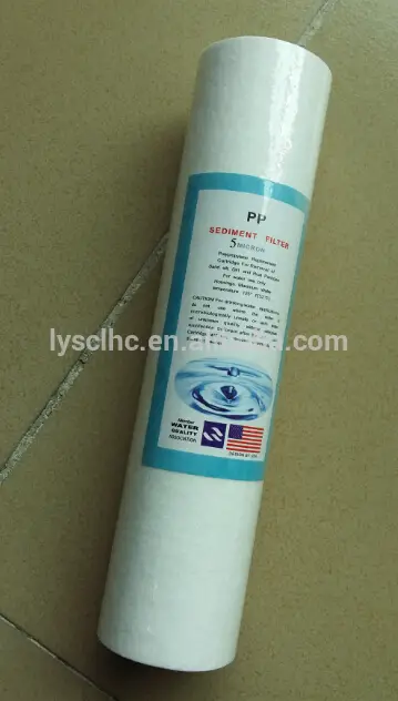PPF Melt Blown Water Filter Cartridge SGS Water Quality Association Certification