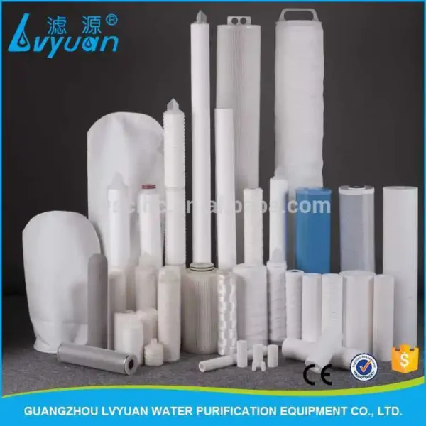 Wholesales PP polypropylene cartridge filter component melt blown with 222 adaptor