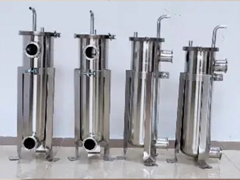 Stainless steel cartridge filter housing