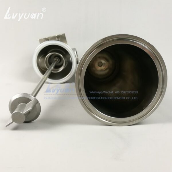 Stainless Steel Material SS304 316L Single Cartridge 5 Inch Water Treatment Housing Filter