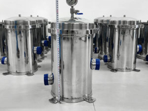 Boîtier de filtre à poches en acier inoxydable