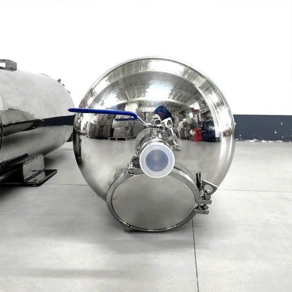 Réservoir de stockage d'eau stérile en acier inoxydable pour système d'osmose inverse