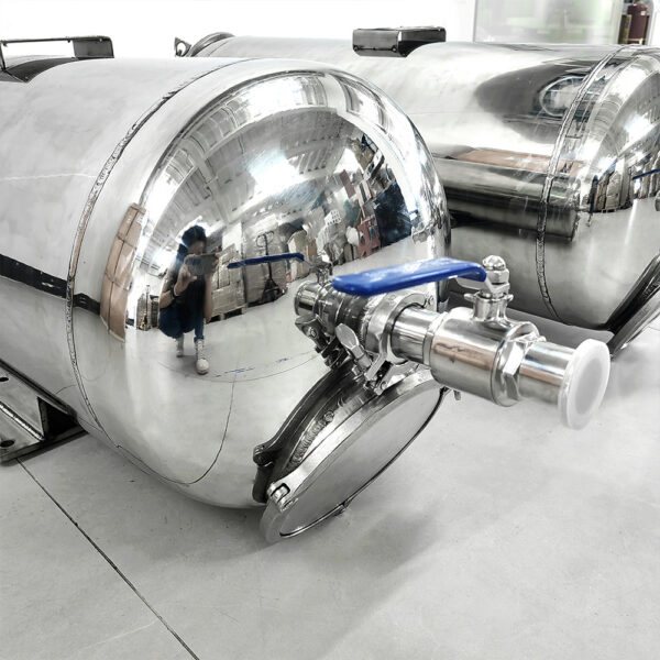Réservoir de stockage d'eau stérile en acier inoxydable pour système d'osmose inverse